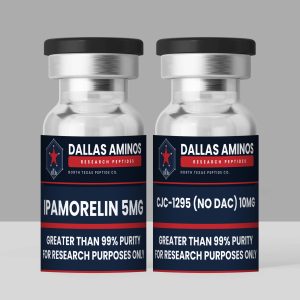 IPAMORELIN 5MG + CJC-1295 (NO DAC) 10MG research vial